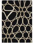 LOOMLAN Rugs Elantra Black Washable Indoor-Outdoor Rug