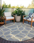 LOOMLAN Rugs Elantra Gray Washable Indoor-Outdoor Rug
