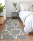 LOOMLAN Rugs Elantra Gray Washable Indoor-Outdoor Rug