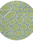 LOOMLAN Rugs Elantra Green Washable Indoor-Outdoor Rug