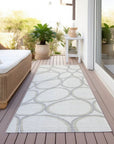 LOOMLAN Rugs Elantra Ivory Washable Indoor-Outdoor Rug