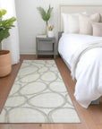 LOOMLAN Rugs Elantra Ivory Washable Indoor-Outdoor Rug