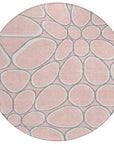 LOOMLAN Rugs Elantra Pink Washable Indoor-Outdoor Rug