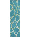 LOOMLAN Rugs Elantra Teal Washable Indoor-Outdoor Rug