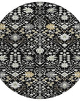 Elara Black Washable Indoor - Outdoor Rug - LOOMLAN - LOOMLAN Rugs - Outdoor Rugs
