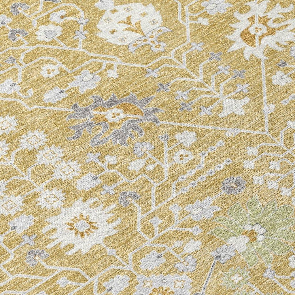 LOOMLAN Rugs Elara Gold Washable Indoor-Outdoor Rug