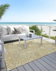 LOOMLAN Rugs Elara Gold Washable Indoor-Outdoor Rug