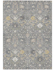 LOOMLAN Rugs Elara Gray Washable Indoor-Outdoor Rug