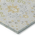 LOOMLAN Rugs Elara Silver Washable Indoor-Outdoor Rug