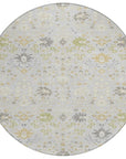 LOOMLAN Rugs Elara Silver Washable Indoor-Outdoor Rug