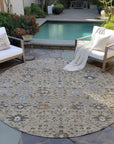 LOOMLAN Rugs Elara Taupe Washable Indoor-Outdoor Rug