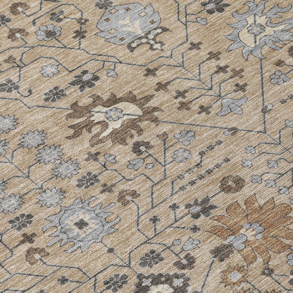 LOOMLAN Rugs Elara Taupe Washable Indoor-Outdoor Rug