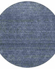 LOOMLAN Rugs Elaria Blue Washable Indoor-Outdoor Rug
