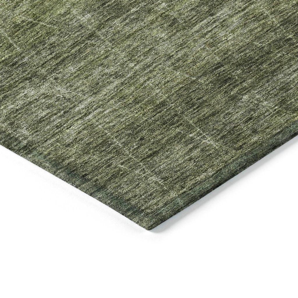LOOMLAN Rugs Elaria Green Washable Indoor-Outdoor Rug