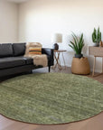 LOOMLAN Rugs Elaria Green Washable Indoor-Outdoor Rug