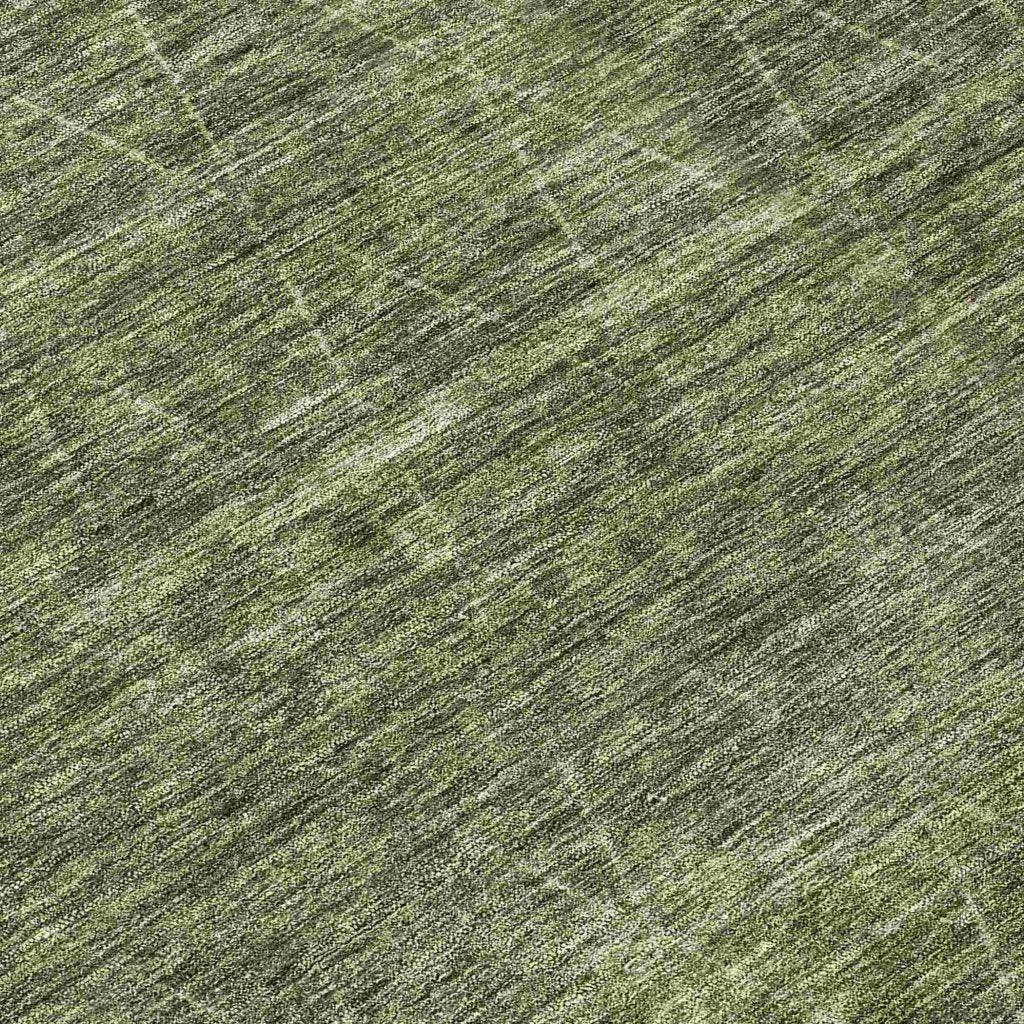 LOOMLAN Rugs Elaria Green Washable Indoor-Outdoor Rug