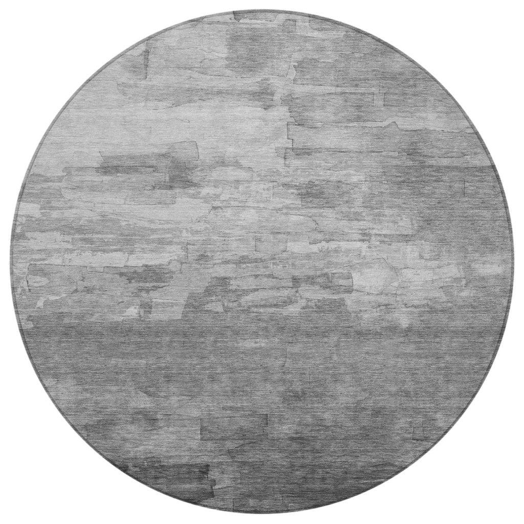 LOOMLAN Rugs Elarune Gray Washable Indoor-Outdoor Rug