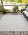 LOOMLAN Rugs Eleya Brown Washable Indoor-Outdoor Rug