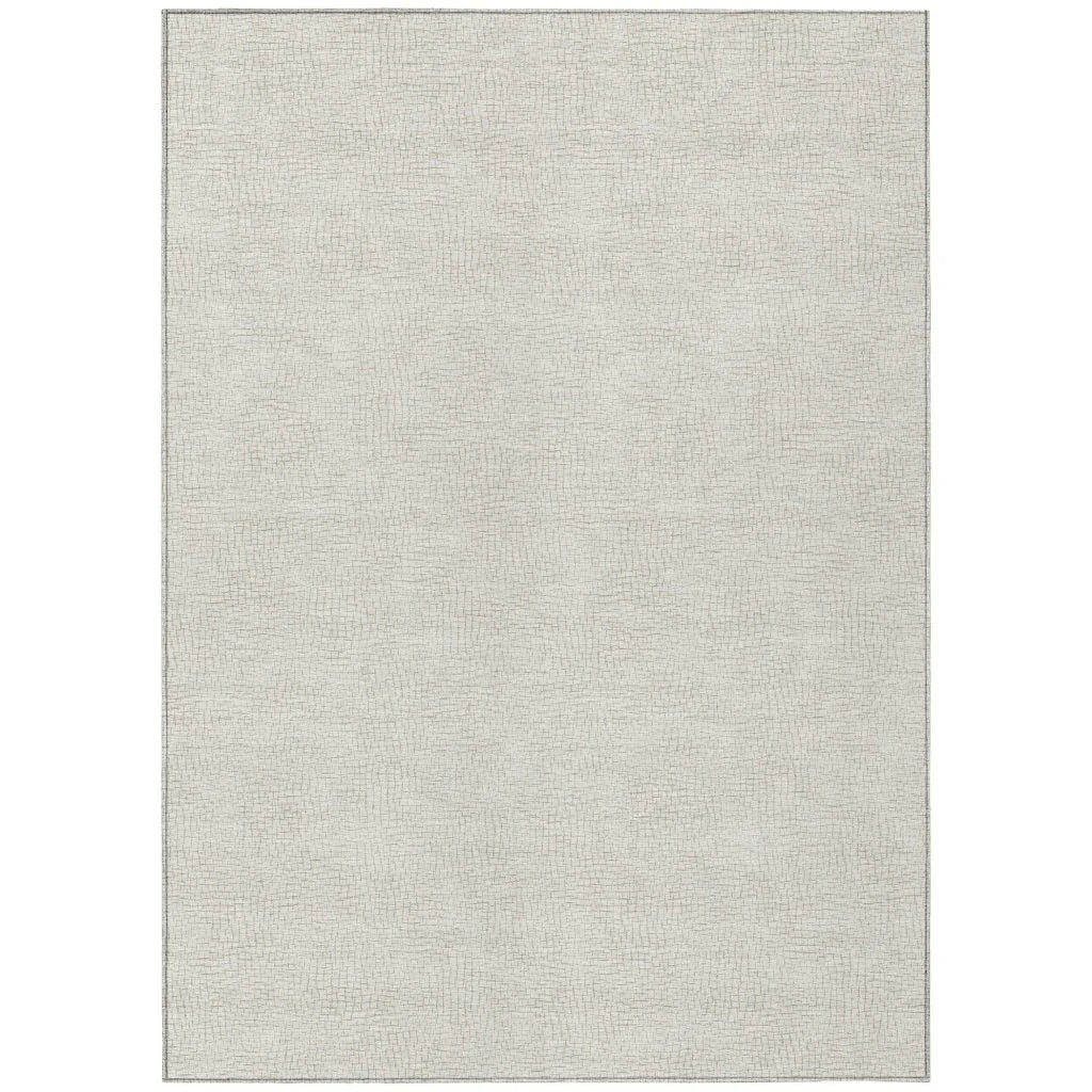 LOOMLAN Rugs Eleya Brown Washable Indoor-Outdoor Rug