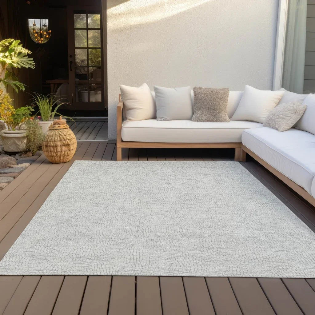LOOMLAN Rugs Eleya Gray Washable Indoor-Outdoor Rug