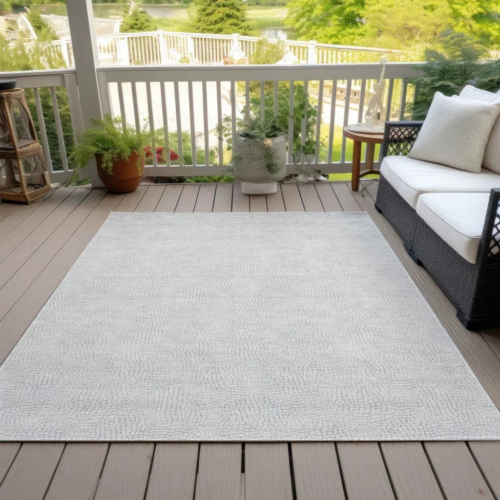 LOOMLAN Rugs Eleya Gray Washable Indoor-Outdoor Rug