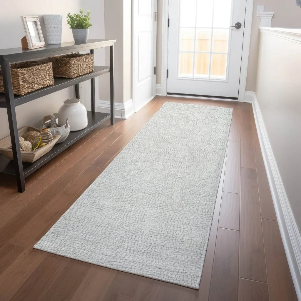 LOOMLAN Rugs Eleya Gray Washable Indoor-Outdoor Rug