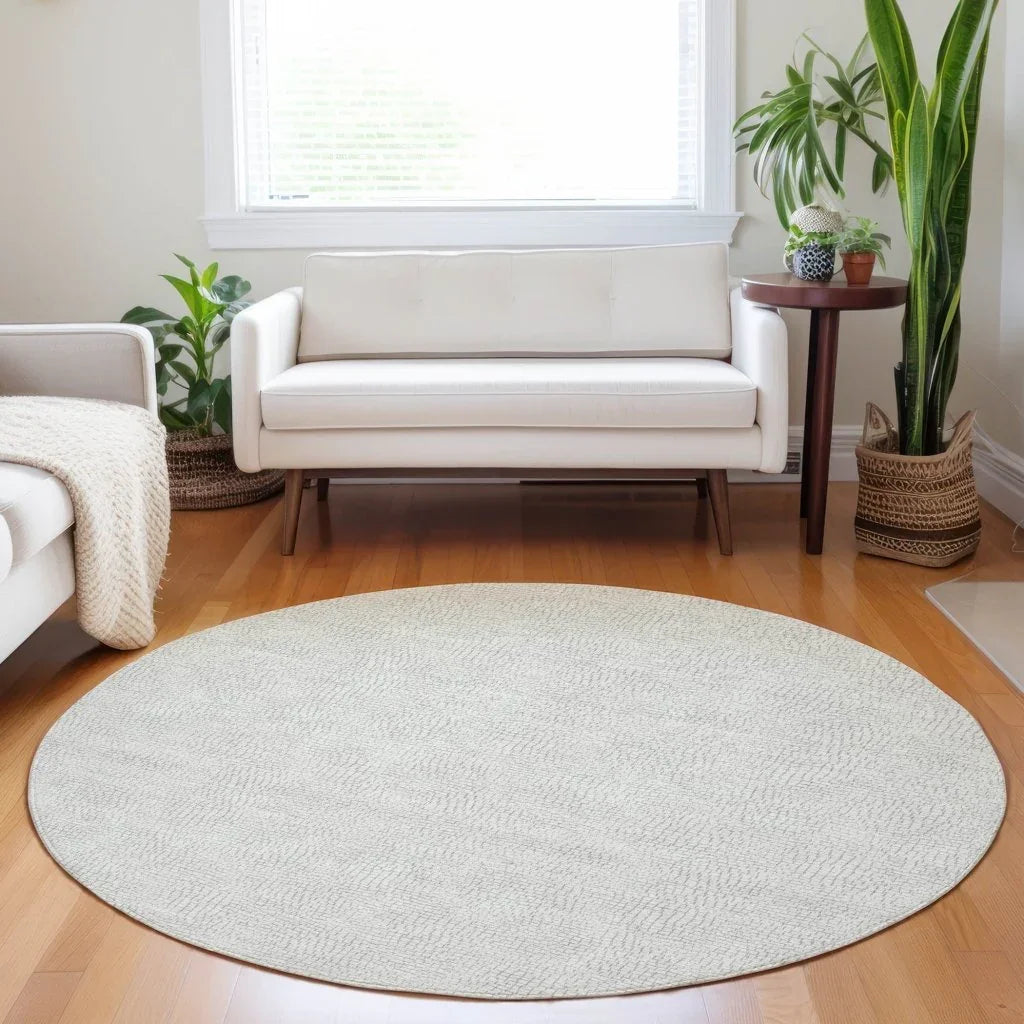 LOOMLAN Rugs Eleya Gray Washable Indoor-Outdoor Rug