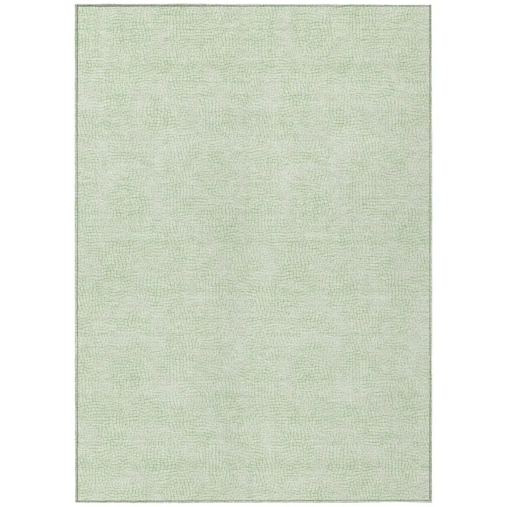 LOOMLAN Rugs Eleya Green Washable Indoor-Outdoor Rug