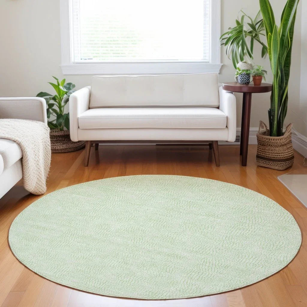 LOOMLAN Rugs Eleya Green Washable Indoor-Outdoor Rug