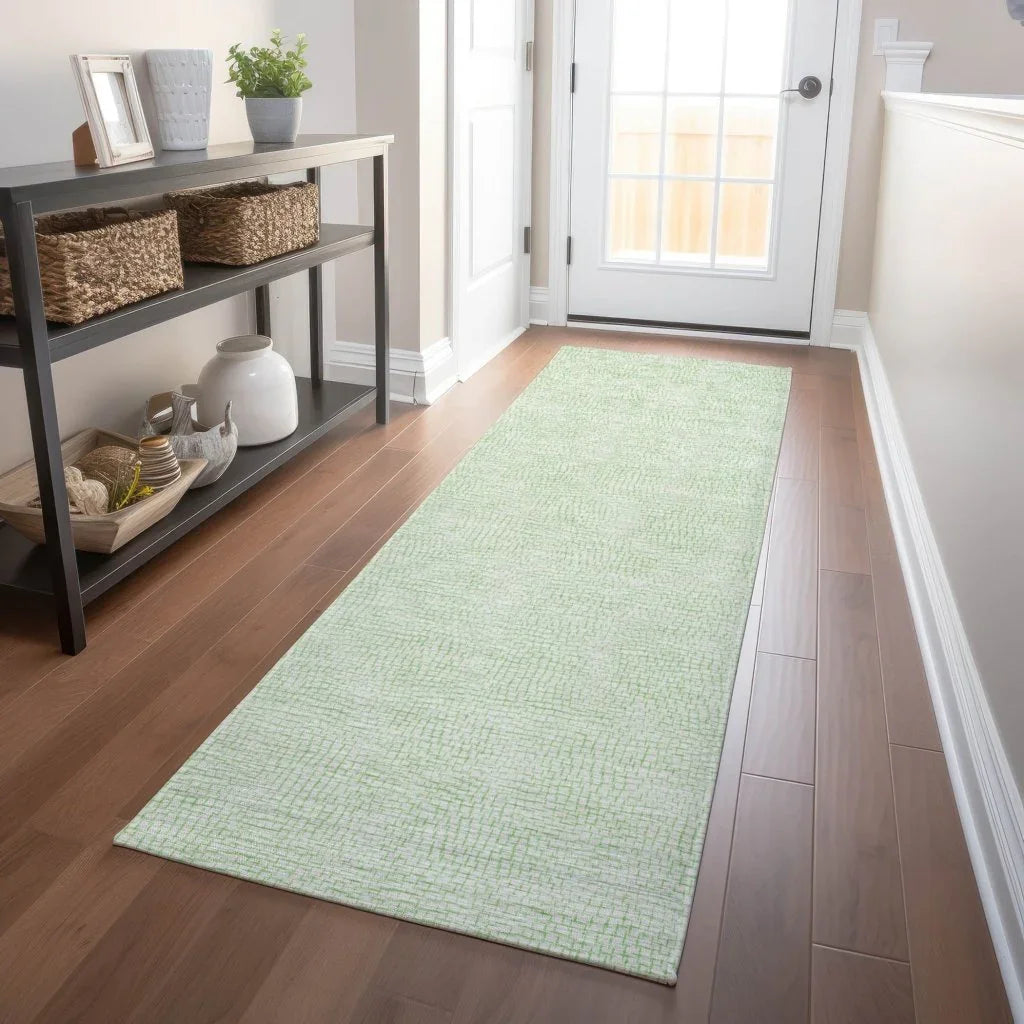 LOOMLAN Rugs Eleya Green Washable Indoor-Outdoor Rug