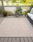 LOOMLAN Rugs Eleya Orange Washable Indoor-Outdoor Rug
