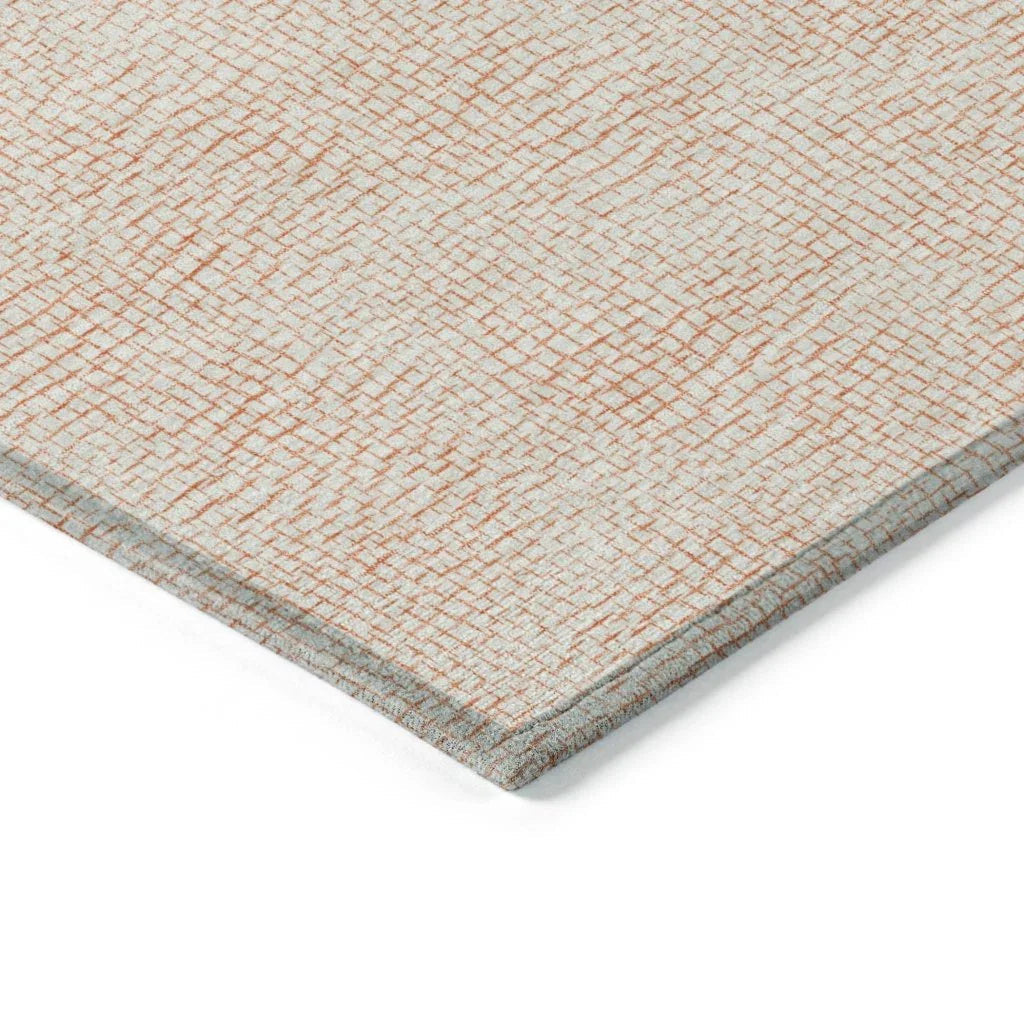 LOOMLAN Rugs Eleya Orange Washable Indoor-Outdoor Rug