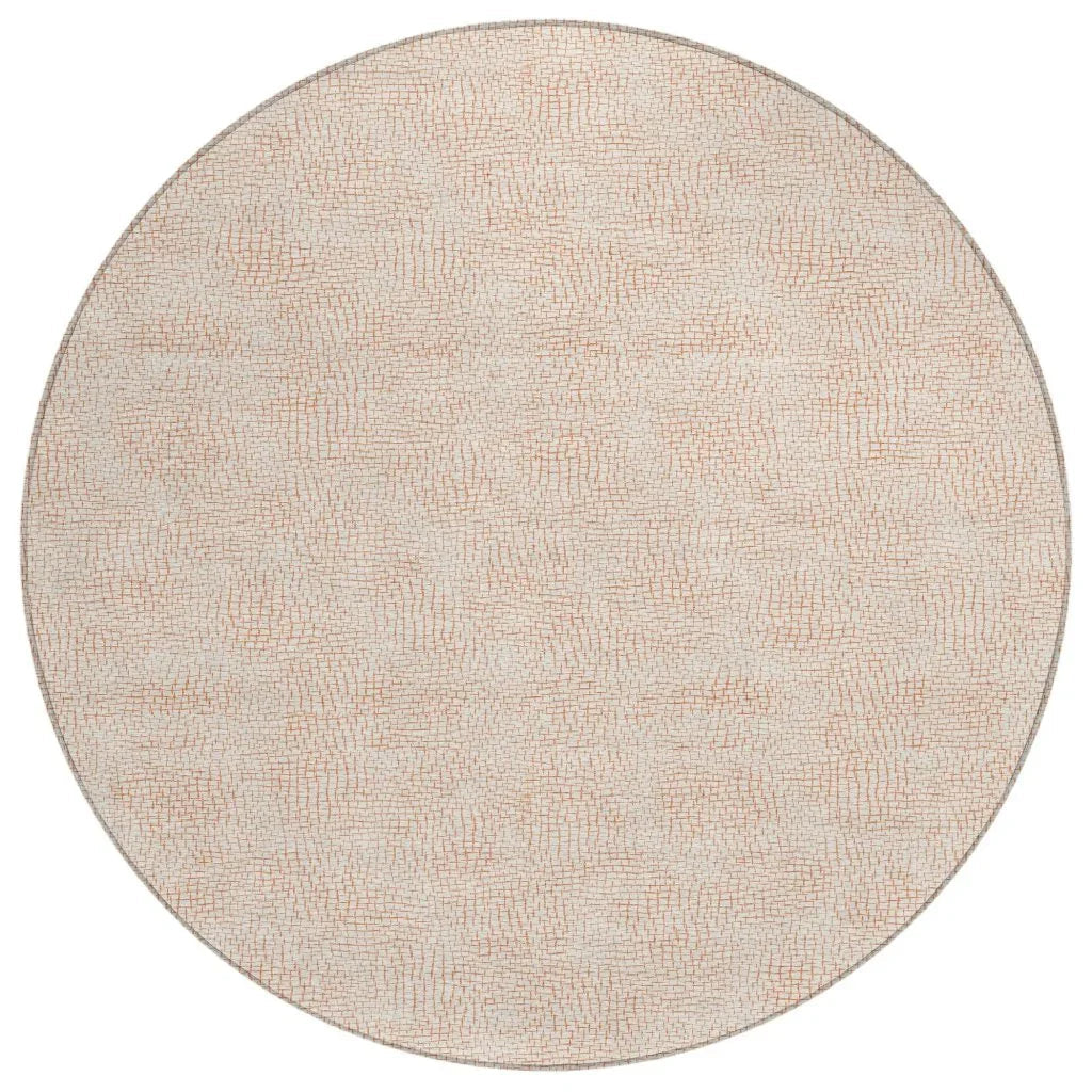 LOOMLAN Rugs Eleya Orange Washable Indoor-Outdoor Rug