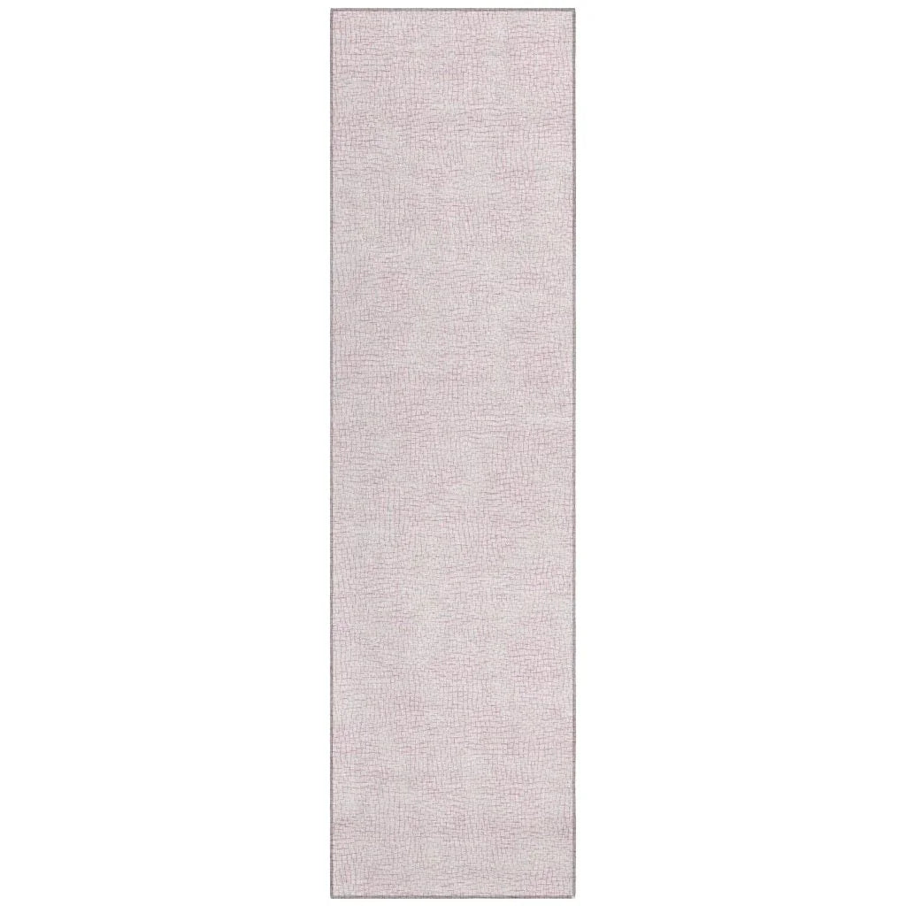 LOOMLAN Rugs Eleya Pink Washable Indoor-Outdoor Rug