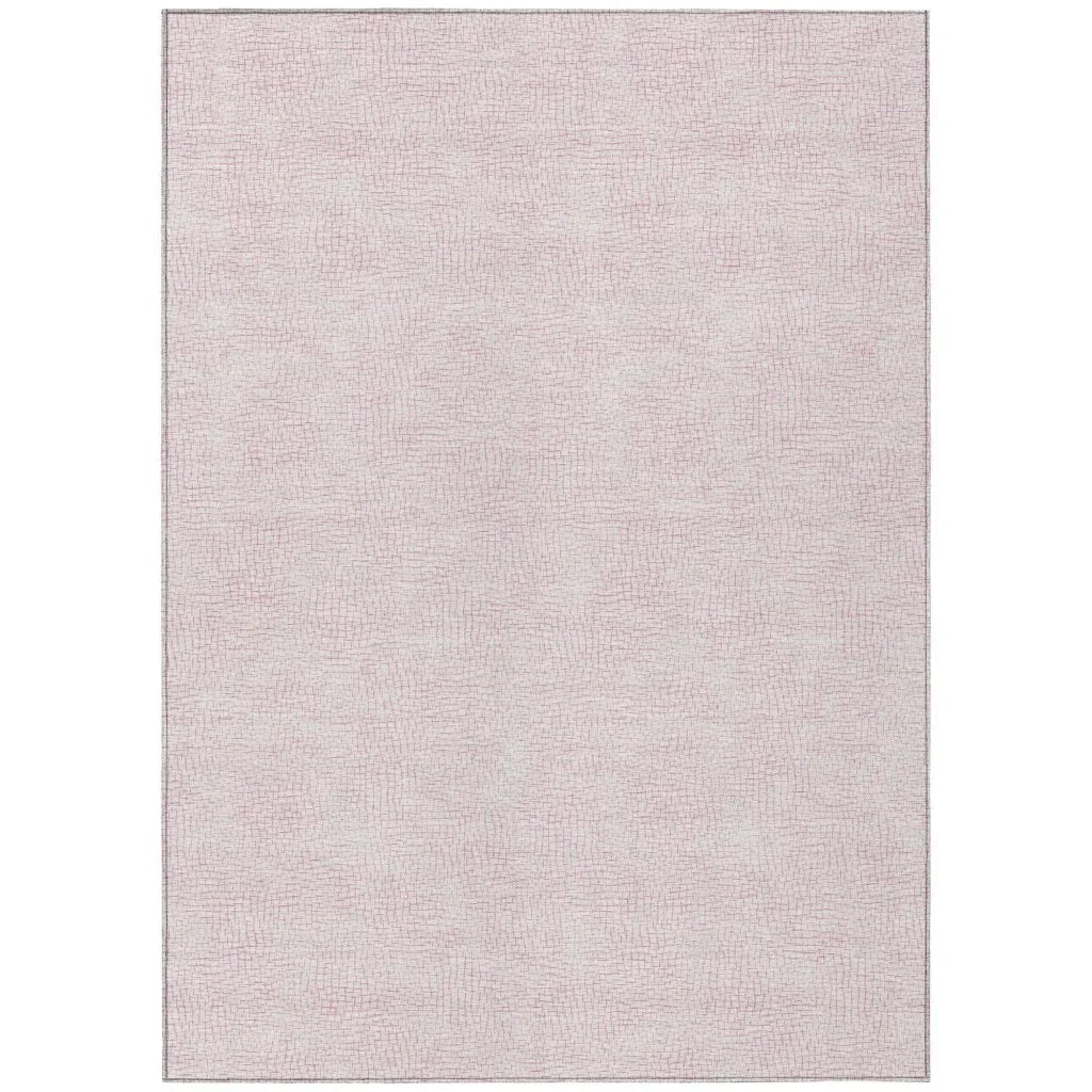 LOOMLAN Rugs Eleya Pink Washable Indoor-Outdoor Rug