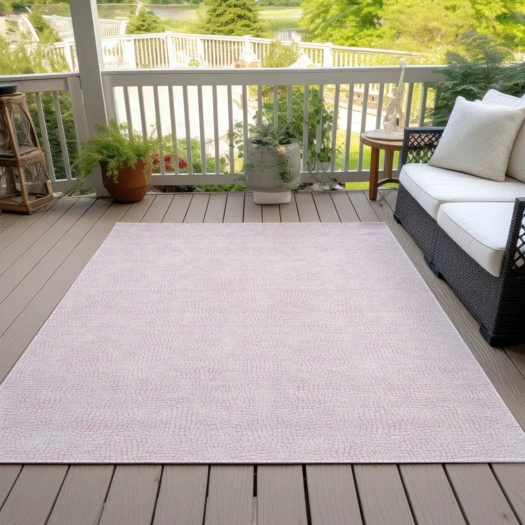 LOOMLAN Rugs Eleya Pink Washable Indoor-Outdoor Rug