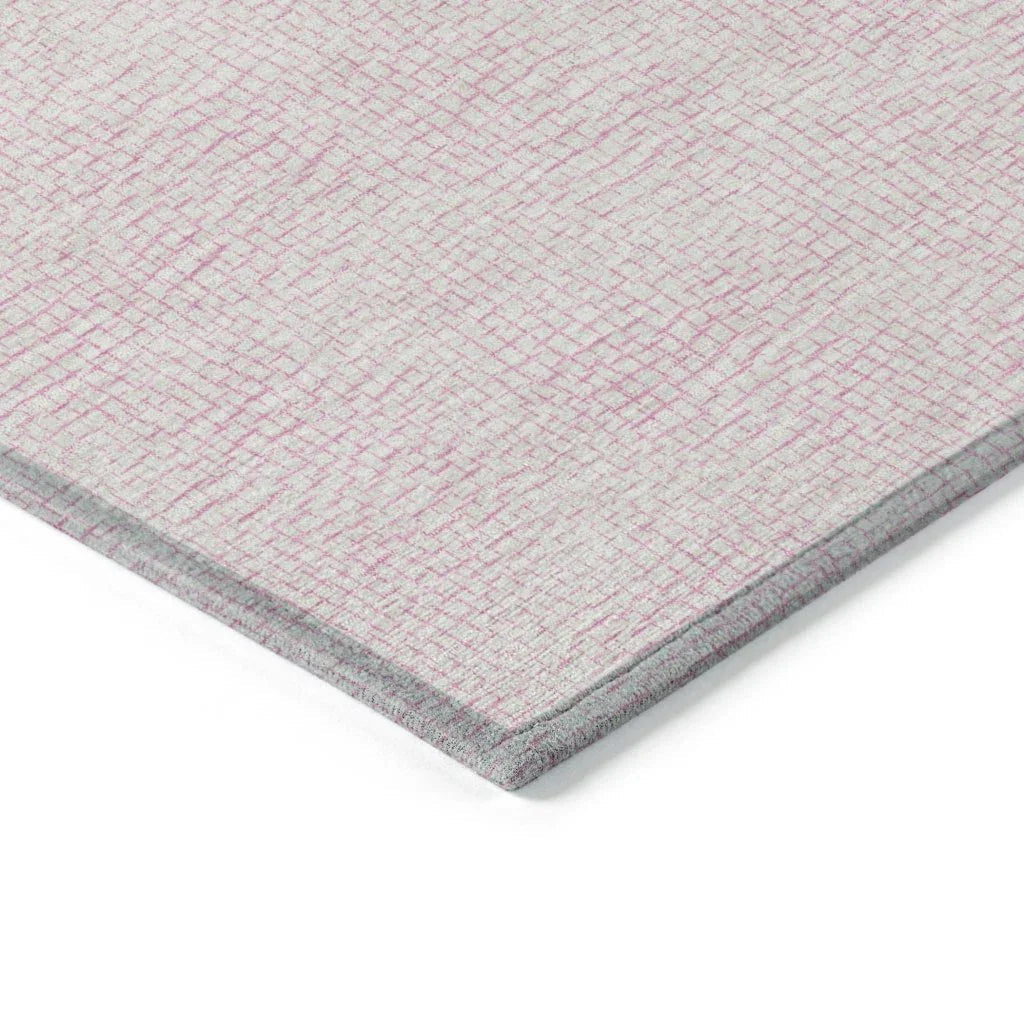LOOMLAN Rugs Eleya Pink Washable Indoor-Outdoor Rug
