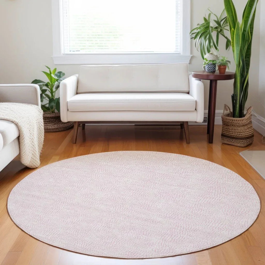 LOOMLAN Rugs Eleya Pink Washable Indoor-Outdoor Rug