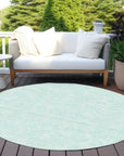LOOMLAN Rugs Eleya Teal Washable Indoor-Outdoor Rug