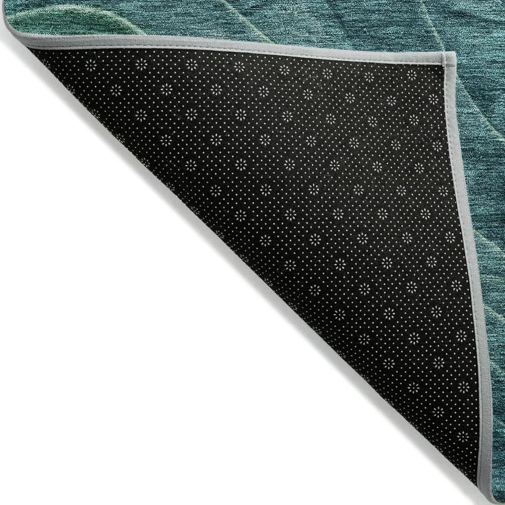 Elion Teal Washable Indoor - Outdoor Rug - LOOMLAN - LOOMLAN Rugs - Outdoor Rugs