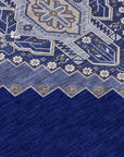 LOOMLAN Rugs Elira Blue Washable Indoor-Outdoor Rug