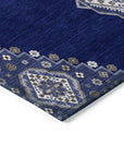 LOOMLAN Rugs Elira Blue Washable Indoor-Outdoor Rug
