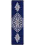 LOOMLAN Rugs Elira Blue Washable Indoor-Outdoor Rug