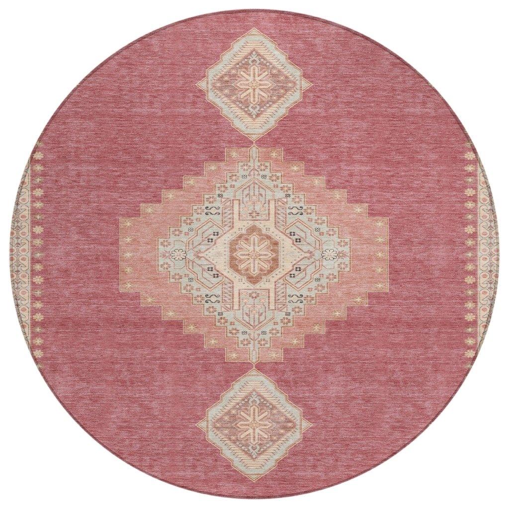 LOOMLAN Rugs Elira Blush Washable Indoor-Outdoor Rug