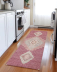 LOOMLAN Rugs Elira Blush Washable Indoor-Outdoor Rug