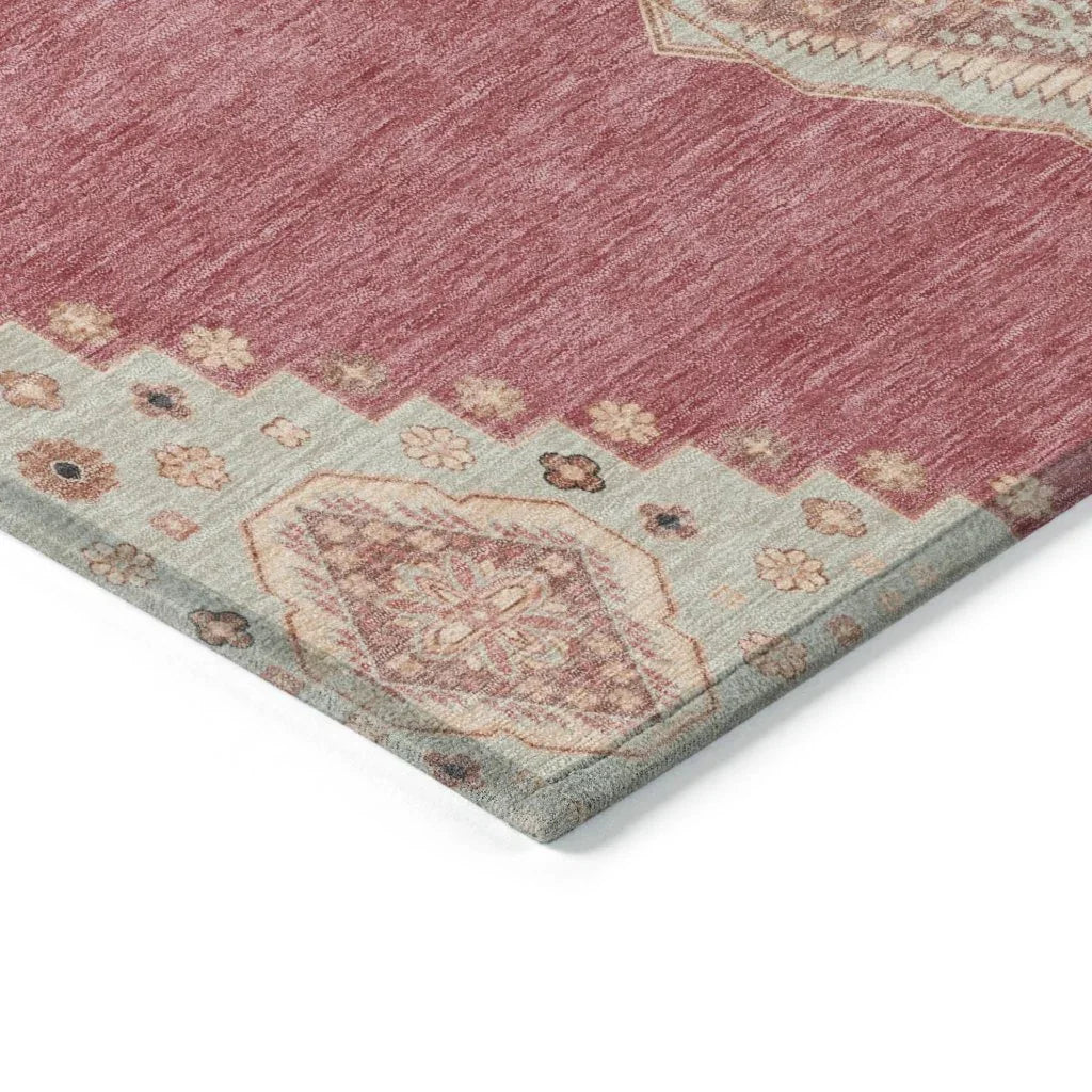 LOOMLAN Rugs Elira Blush Washable Indoor-Outdoor Rug