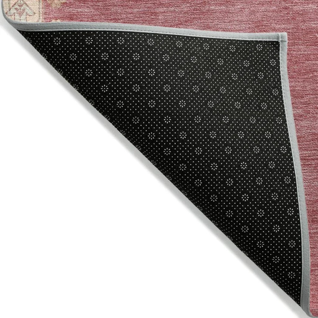 LOOMLAN Rugs Elira Blush Washable Indoor-Outdoor Rug