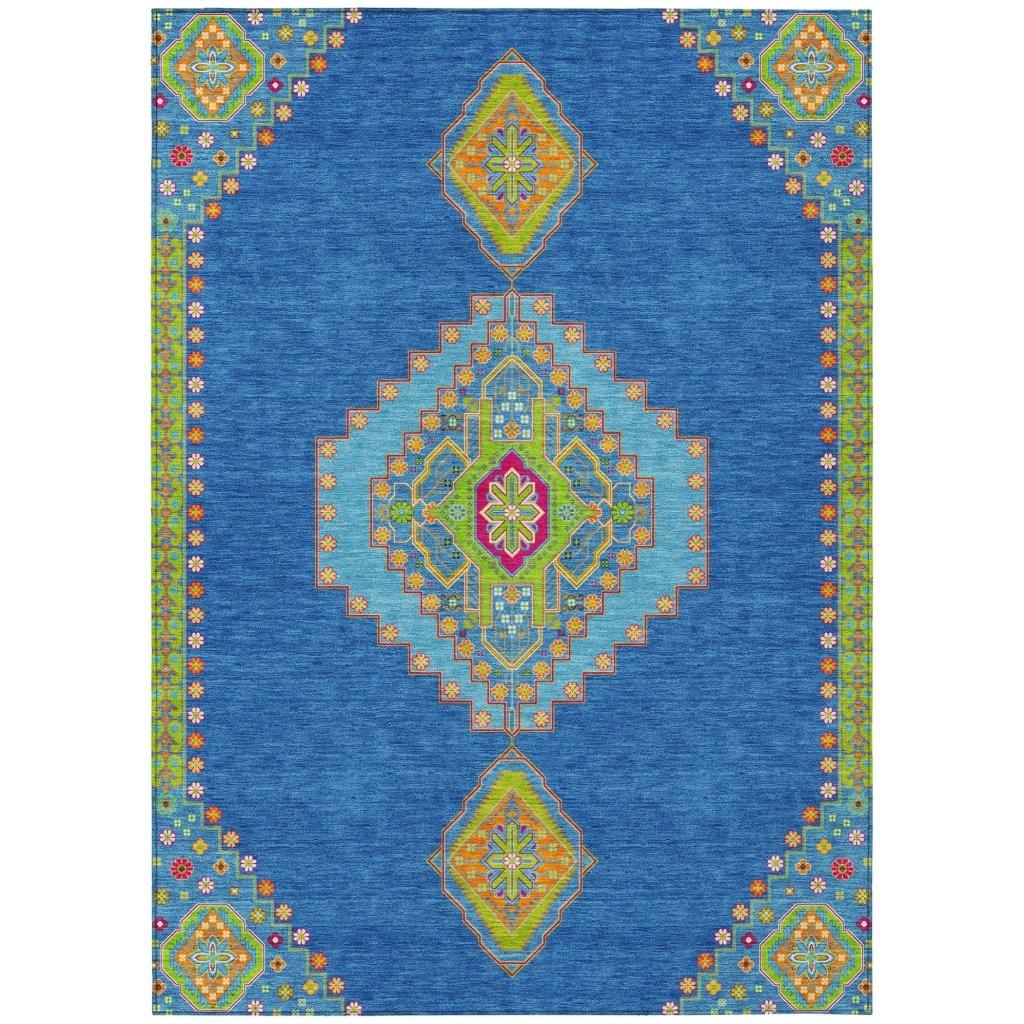 LOOMLAN Rugs Elira Denim Washable Indoor-Outdoor Rug