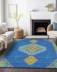LOOMLAN Rugs Elira Denim Washable Indoor-Outdoor Rug