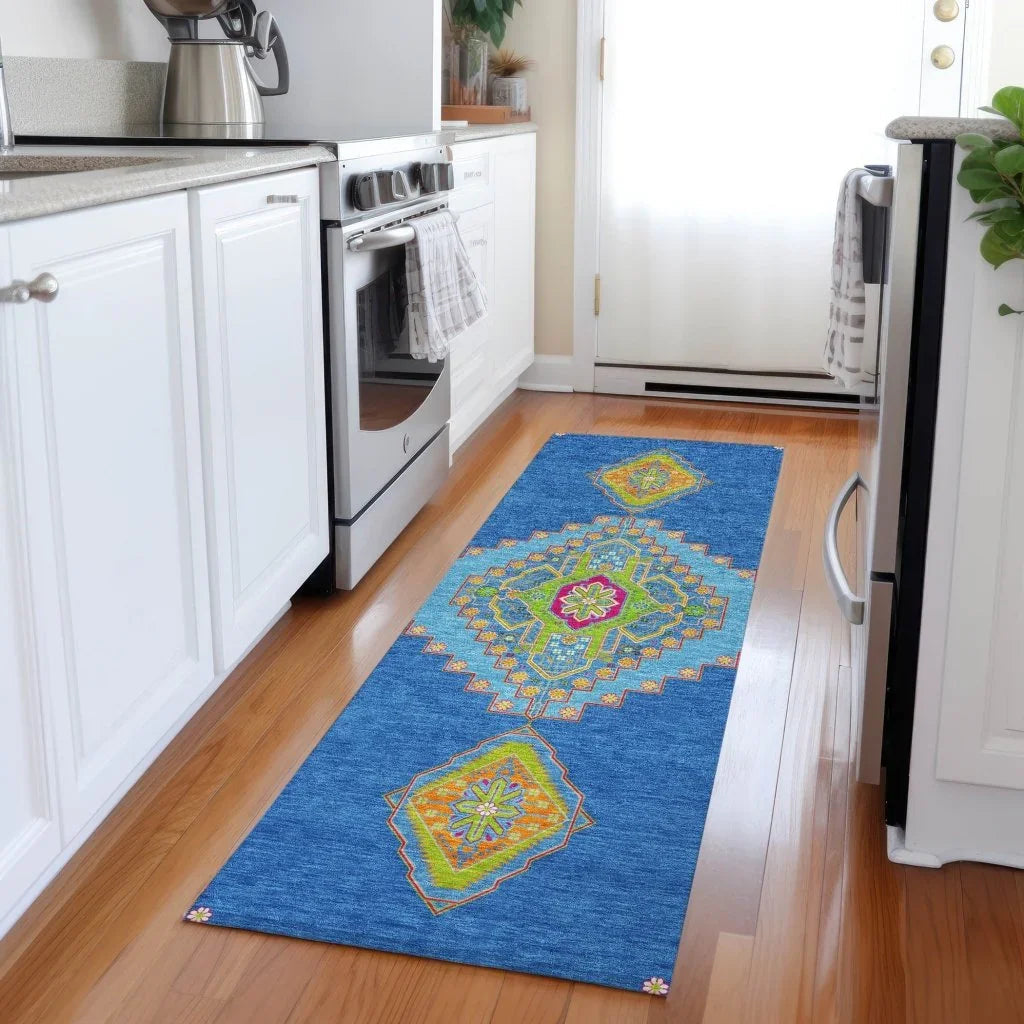LOOMLAN Rugs Elira Denim Washable Indoor-Outdoor Rug